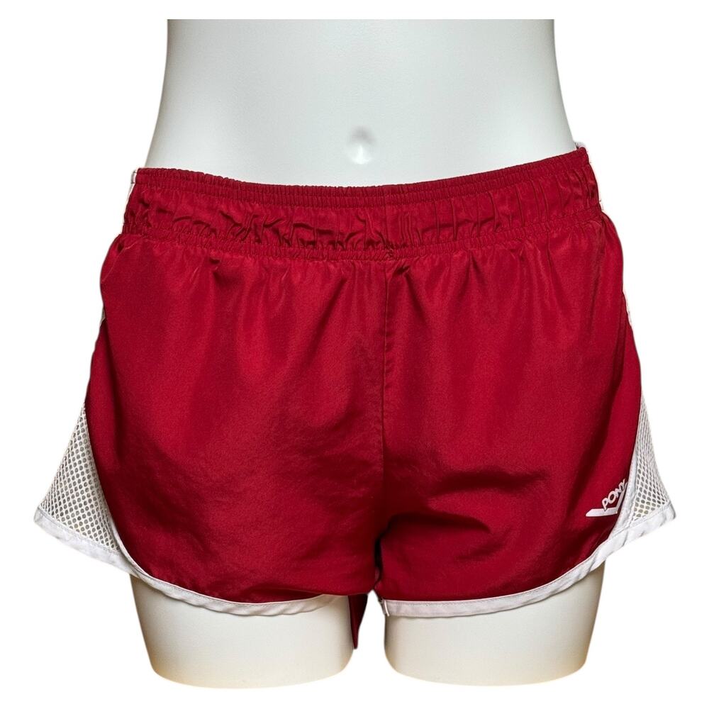 Pony Retro Lined Running Shorts Red White Medium